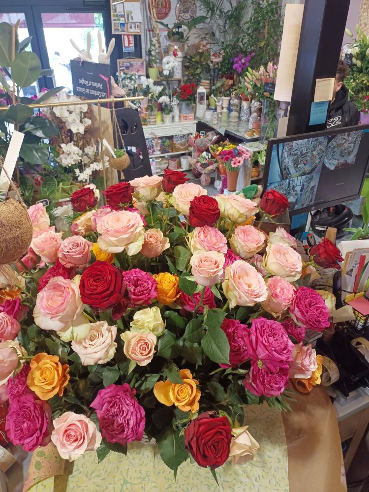 Bouquets - roses colorées